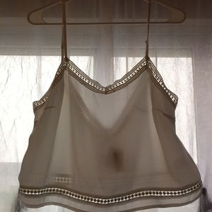 White crop top with low back